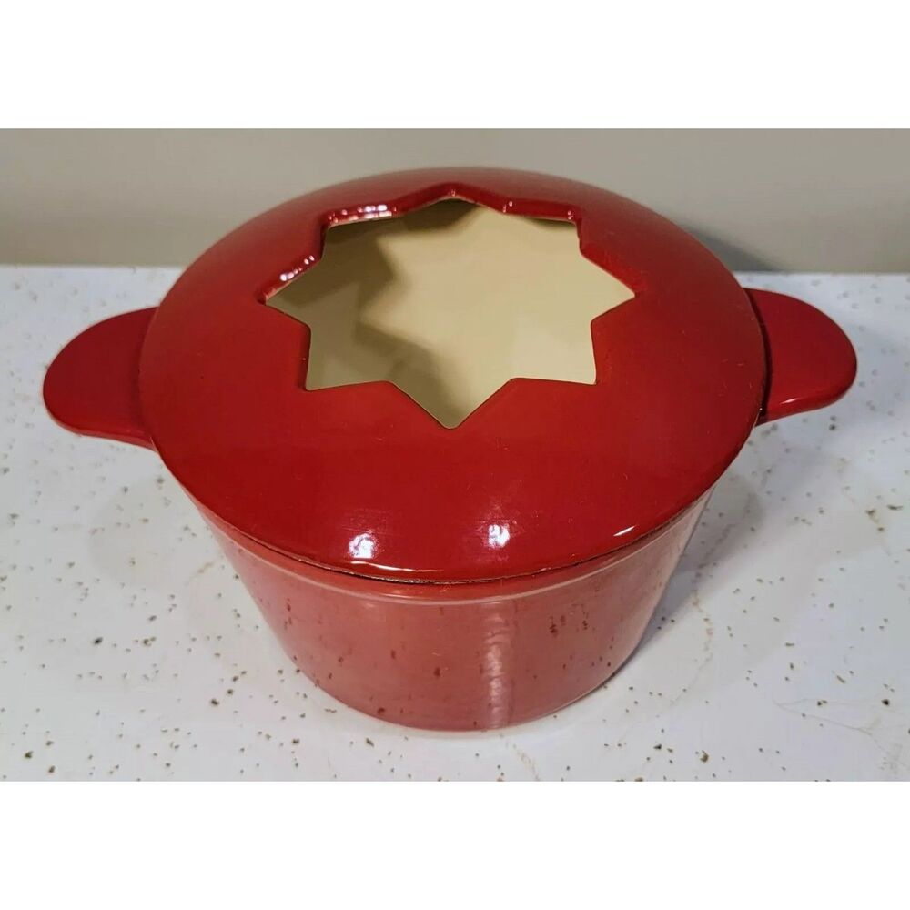 Cuisinart Enamel Cast Iron Fondue Pot  (Pot and Lid Only)